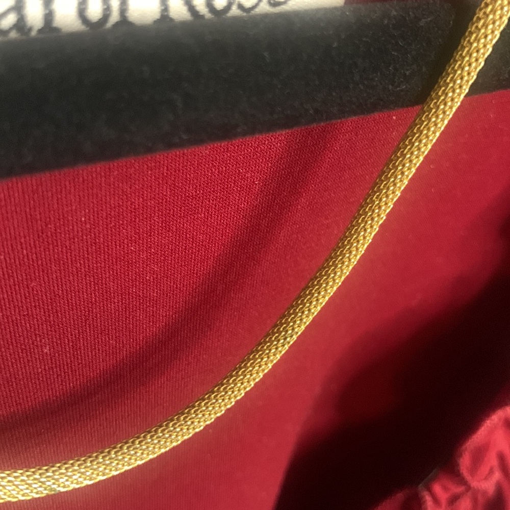 Gold Fine Braided Chain Necklace - Picture 2 of 14